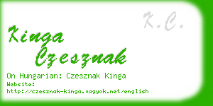 kinga czesznak business card